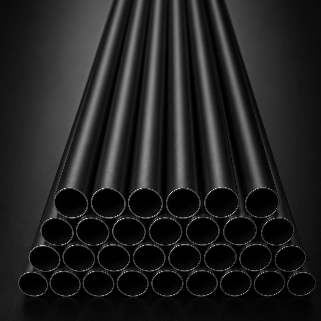 100% Carbon Fiber Tube – Multiple Sizes Available, 500mm Length for Drone & UAV Applications