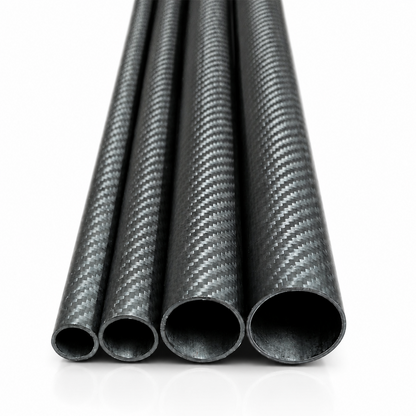 3K 100% Carbon Fiber Roll Wrapped Tube – Glossy/Matte Finish, 500mm Length for Drone & UAV Applications