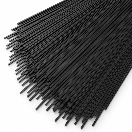 100% Carbon Fiber Flat Strip – Multiple Sizes Available, 500mm Length for Drone & UAV Applications