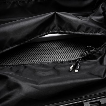 Luxury Carbon Fiber Carry-On Luggage – Assembled Carbon Fiber & Aluminum Alloy Suitcase with Spinner Wheels, TSA Lock & USB Charging Port