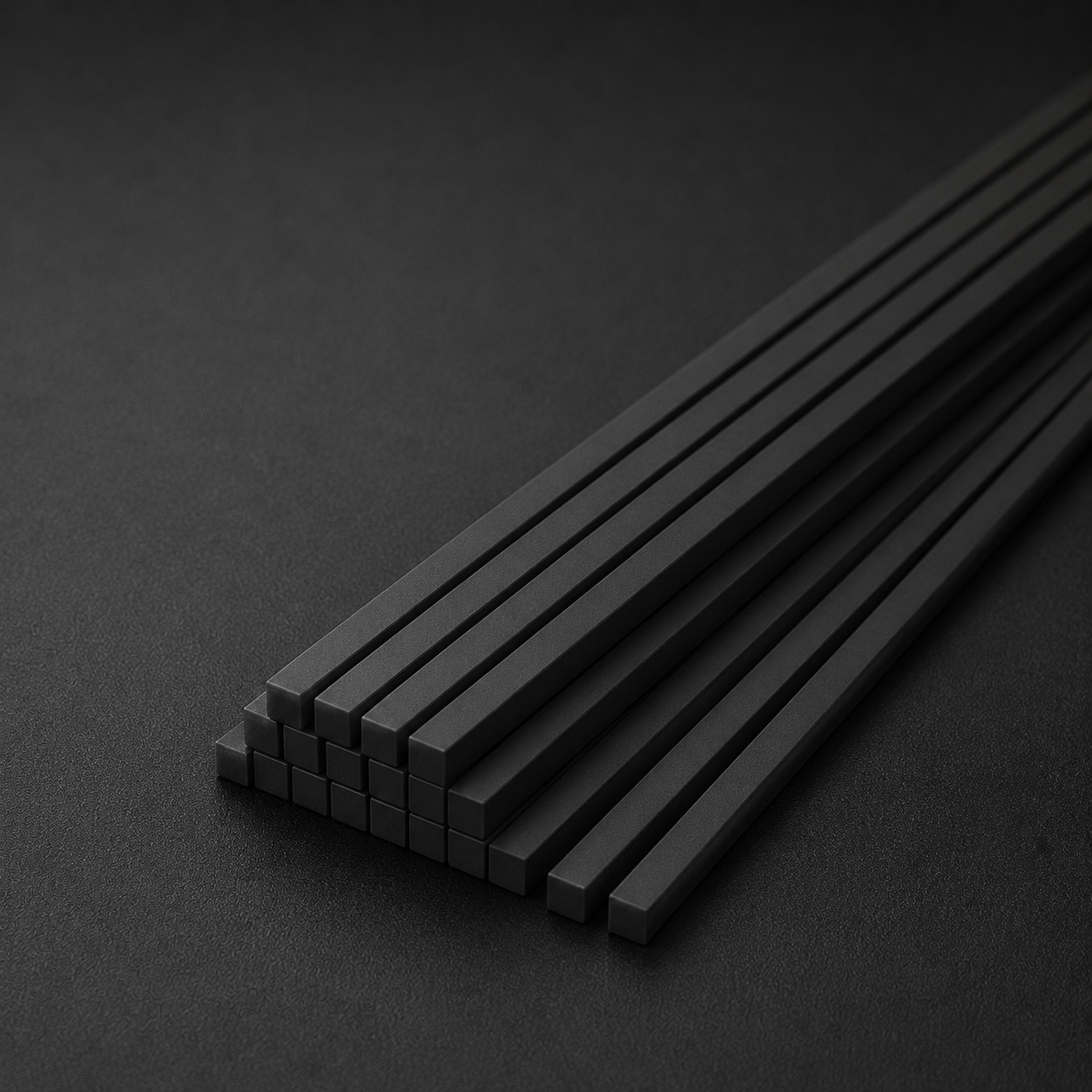 100% Carbon Fiber Square Rod – Multiple Sizes Available, 500mm Length for Drone & UAV Applications