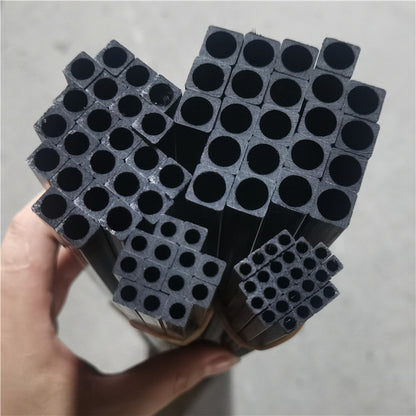 100% Carbon Fiber Square Tube – Outer Square / Inner Round, Multiple Sizes Available, 500mm Length for Drone & UAV Applications