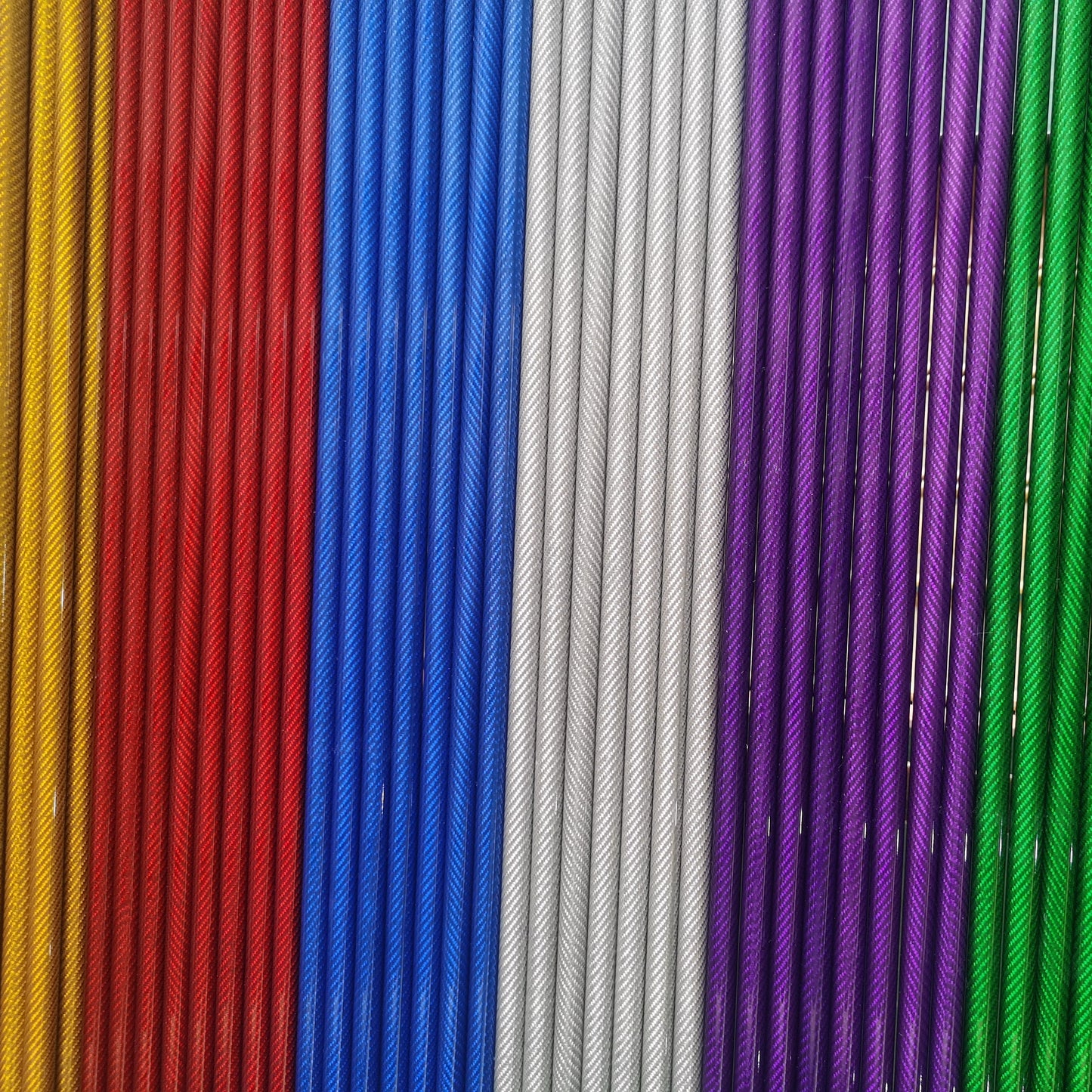 3K 100% Colored Carbon Fiber Tube – Glossy Finish, 500mm Length for Drone & UAV Applications