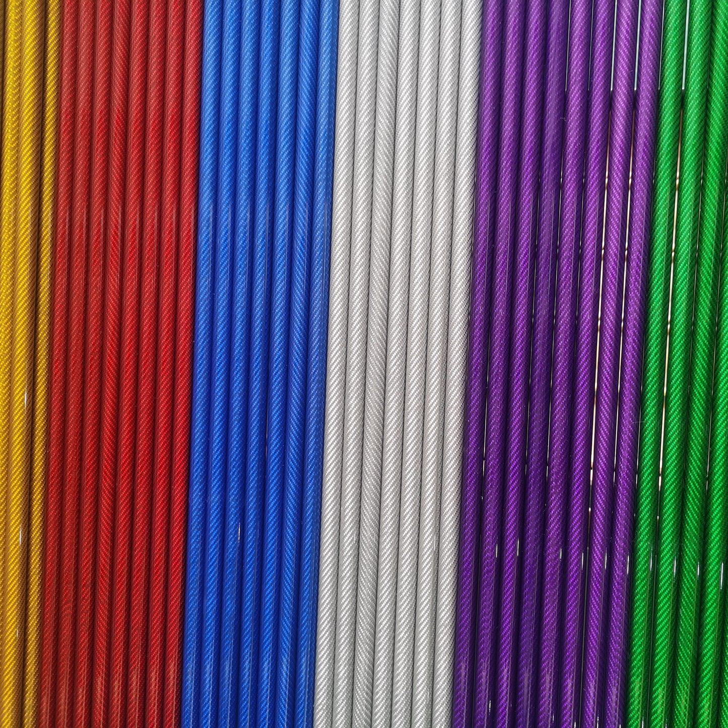 3K 100% Colored Carbon Fiber Tube – Glossy Finish, 500mm Length for Drone & UAV Applications