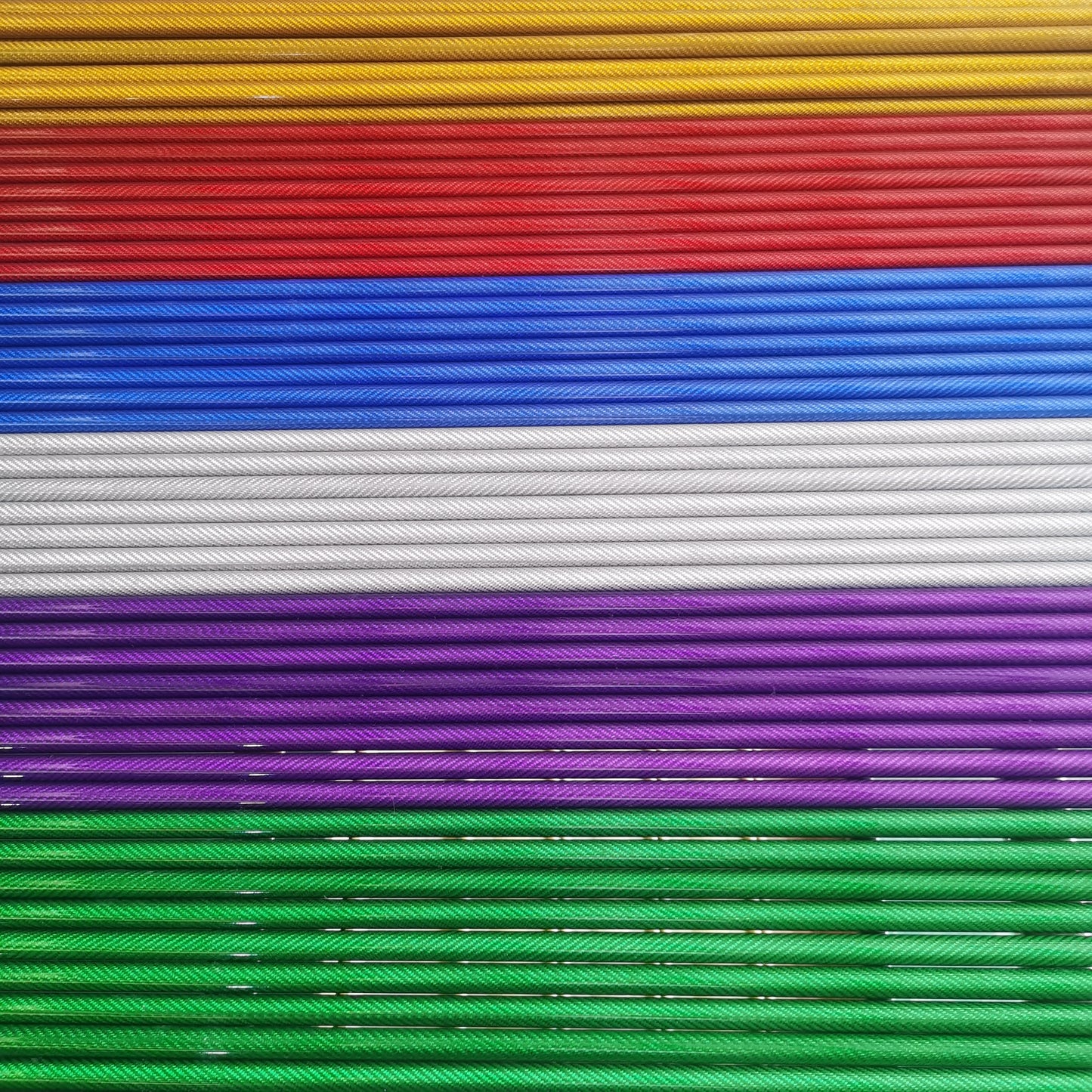 3K 100% Colored Carbon Fiber Tube – Glossy Finish, 500mm Length for Drone & UAV Applications