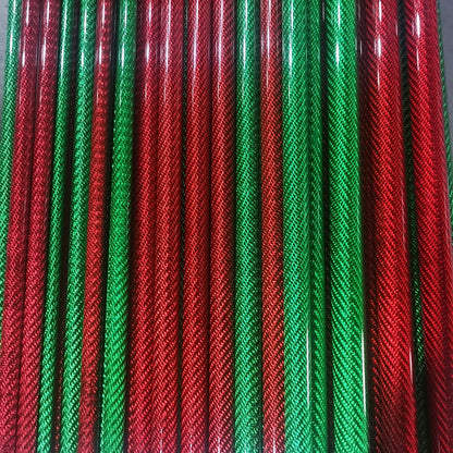 3K 100% Colored Carbon Fiber Tube – Glossy Finish, 500mm Length for Drone & UAV Applications