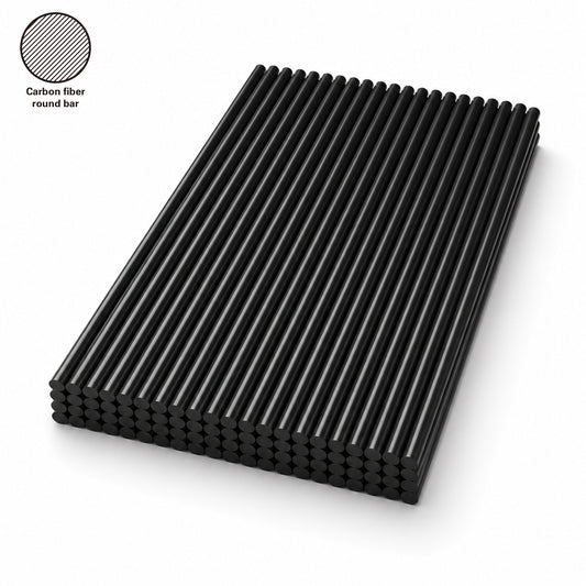 100% Carbon Fiber Rod – Multiple Sizes Available, 500mm Length for Drone & UAV Applications