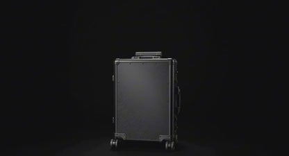 Luxury Carbon Fiber Carry-On Luggage – Assembled Carbon Fiber & Aluminum Alloy Suitcase with Spinner Wheels, TSA Lock & USB Charging Port